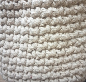Crochet hanging basket